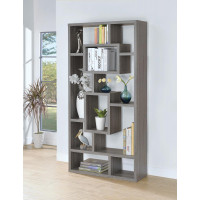 Coaster Furniture 800512 10-shelf Bookcase Weathered Grey